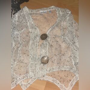 Nina Leonard Metallic Mesh Fabric Shirr Medium